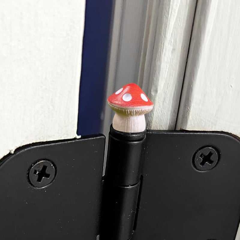 Wallertree Door Hinge Decorative Topper - Magnetic Hinge Head Mushroom Trinket - Pin Topper Miniature (Mixed, Set of 6) - Image 4